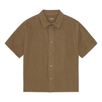BIRKHOLM Muslin Skjorte Teak Brun